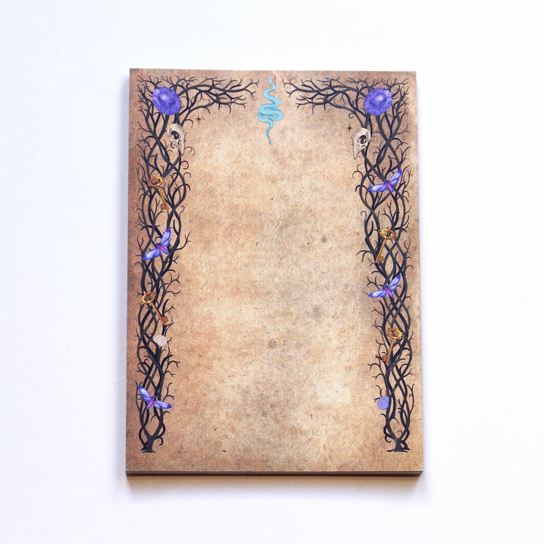 Witchy Notepad "Dark Forest Magic"