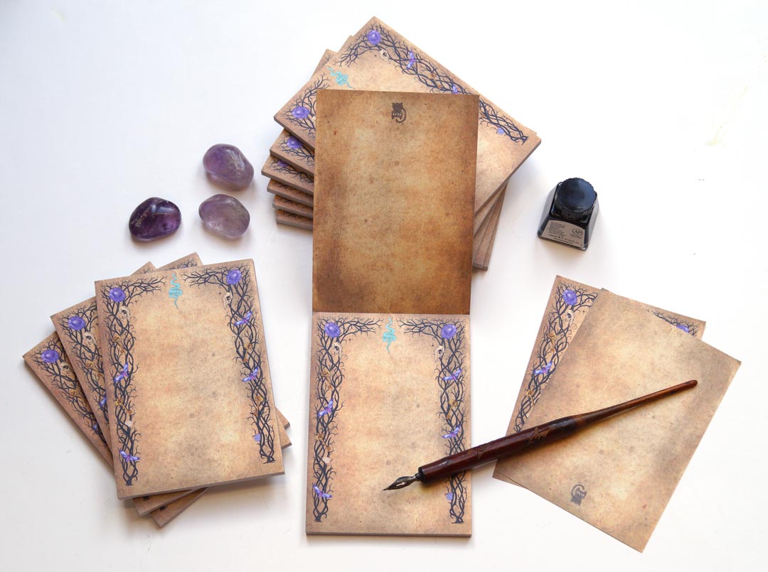 Witchy Notepad "Dark Forest Magic"