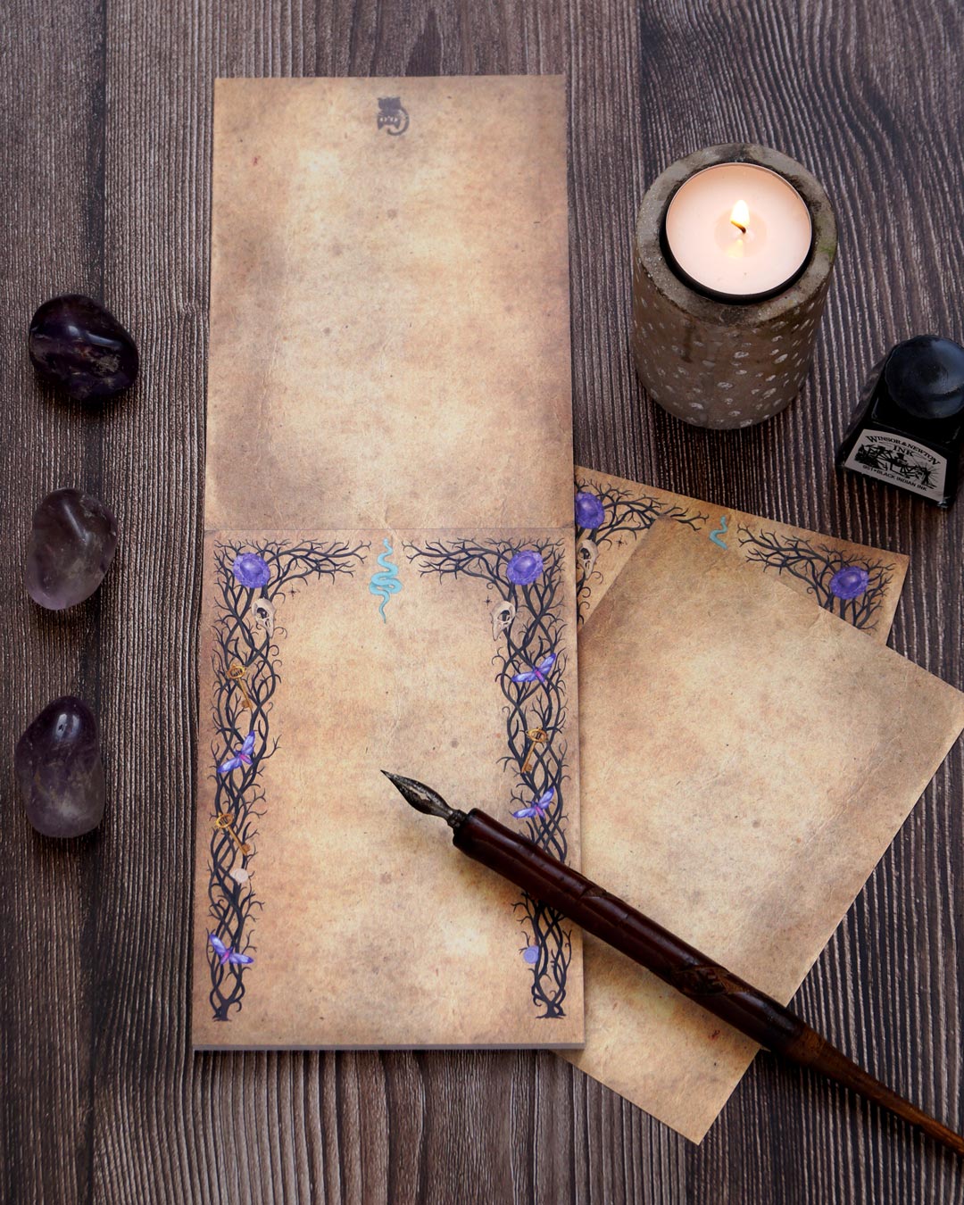 Witchy Notepad "Dark Forest Magic"