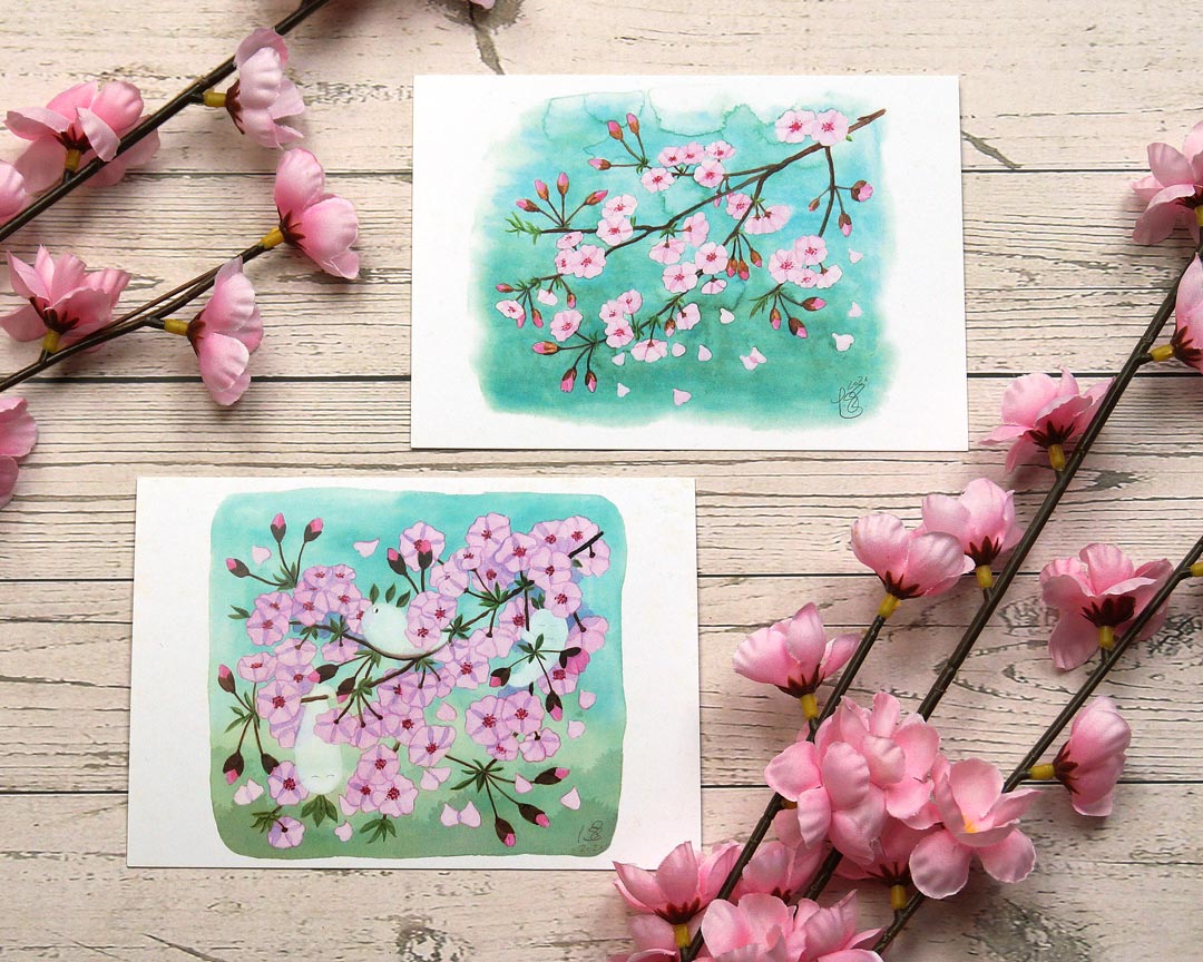 Cherry Blossom Postcard Set – Sakura